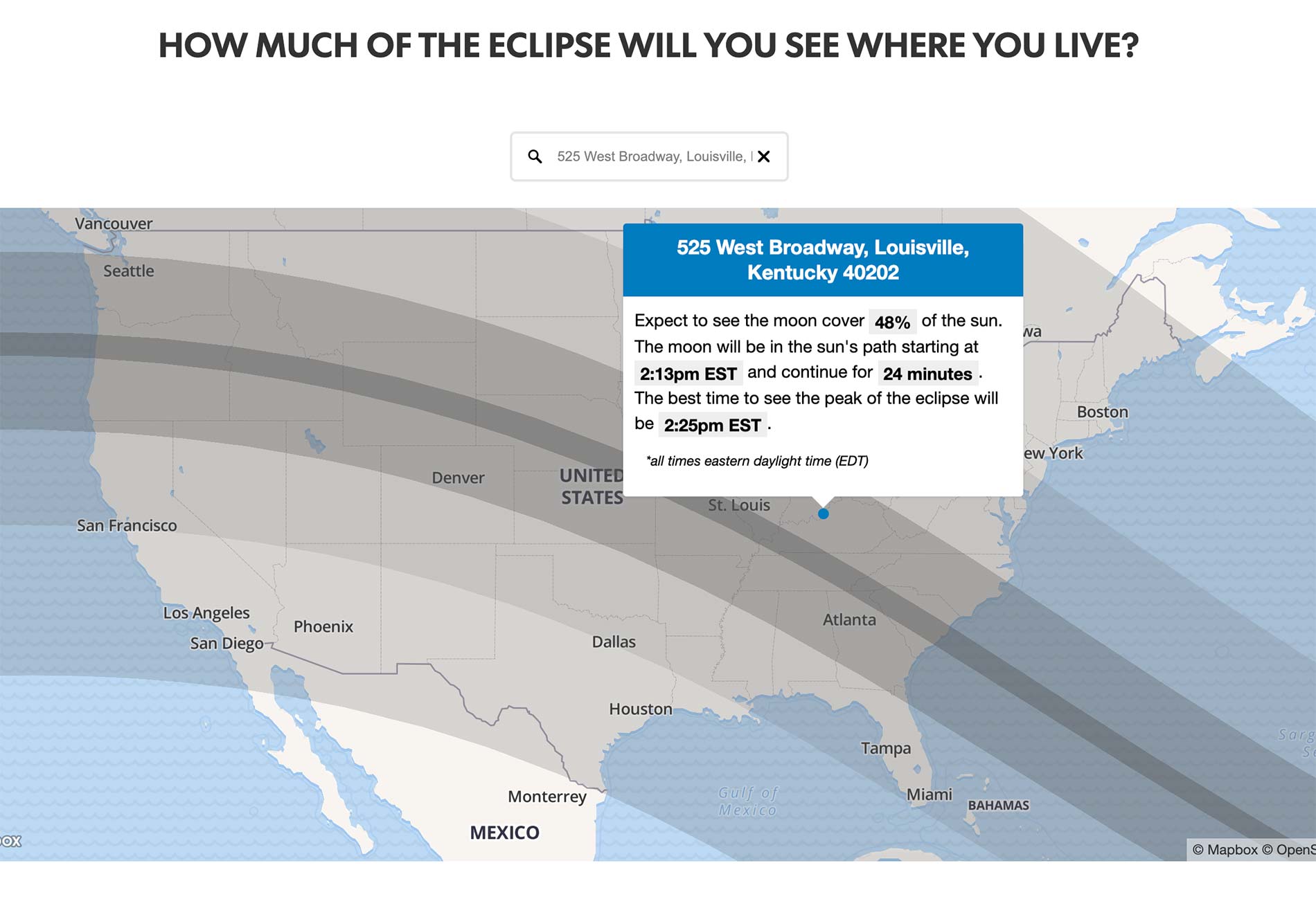 Solar Eclipse Locator Map 2