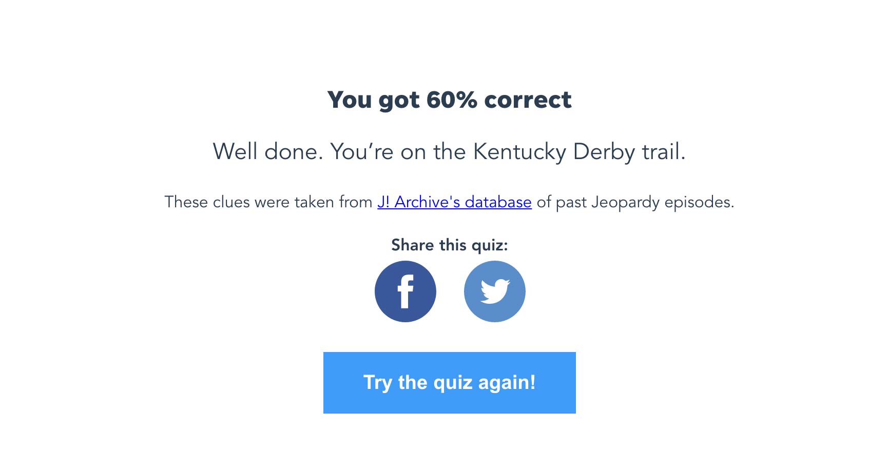 Kentucky Jeopardy Quiz 3