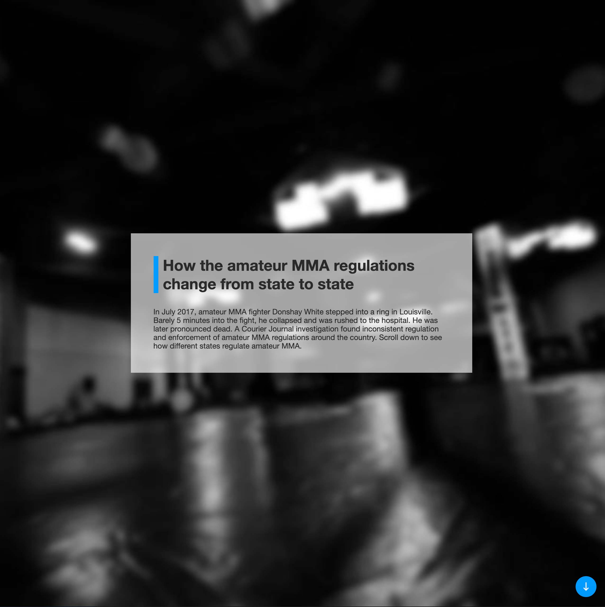 MMA Investigation Landing Page 1